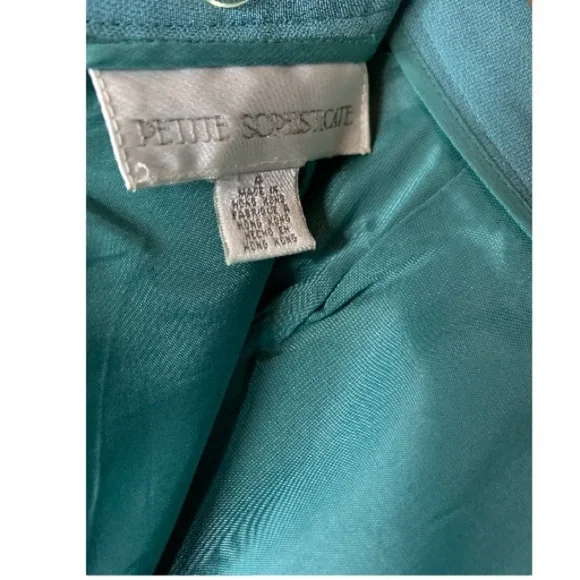Petite Sophisticate skirt size 4 sea foam green - Picture 3 of 5